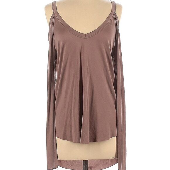 Pacsun Me to We Tan Cold Shoulder Top - Picture 1 of 7